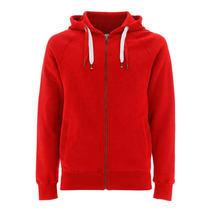 Men's Solid Color Hooded <b>Zipper</b> <b>Sweatshirt</b> Regular Fit Casual Knitted Cotton Hoodie Autumn Wear - Product Image 4