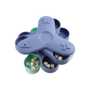 Jouet interactif rond à mâcher pour animaux de compagnie, bol en plastique pour chien avec base à ventouse et design distributeur de nourriture - Product Image 5