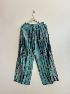 Pantalones de Mujer de Corte Recto, Pierna Ancha, Estilo Bohemio Gitano - Product Image 1