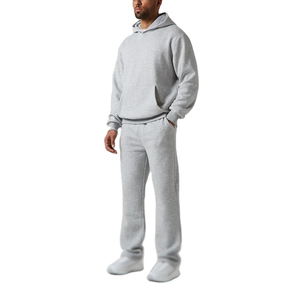 Survêtement en molleton neuf, surdimensionné, pour homme, en coton épais, personnalisable - Product Image 3