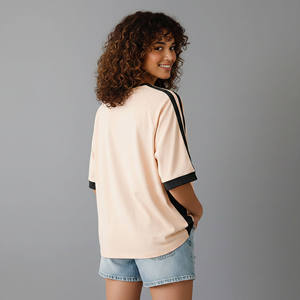 <b>Top</b> Trending Women's Loose Fit <b>Raglan</b> Sleeve T-Shirt Crew Neck Short Sleeve Cotton Jersey Printed Logo Casual Spring Summer Wear - Product Image 2