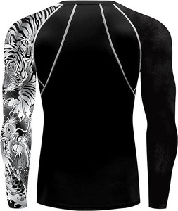 2026 Boxing Jersey <b>Men</b> MMA Rash Guard Jiu Jitsu Bjj T-<b>Shirt</b> <b>Compression</b> <b>Shirt</b> Quick Dry Gym Running Training BJJ Rash Guard - Product Image 4