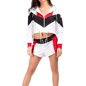 ชุดวอร์มผู้หญิงแจ็คเก็ตกันลมชุดวอร์ม2ชิ้นโอเวอร์ไซส์ผ้าโพลีเอสเตอร์แบบลำลองผ้ากันลมฉลากตามสั่ง2026 - Product Image 1