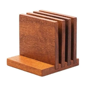 Amazing Design Wood Coaster Factory Custom Plate Display Wood Holder Coasters Best Price - Product Image 2