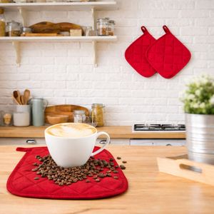 Support de casserole élégant en coton tissé, écologique, résistant à la chaleur, lavable au lave-vaisselle, avec rembourrage en polypropylène durable pour la cuisine - Product Image 4