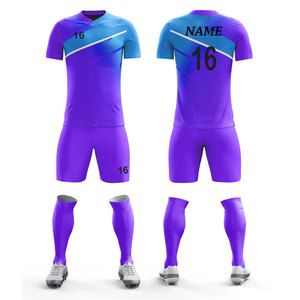 Tenue de football pour club, tailles jeunes, vêtements de sport, maillot athlétique avec short, ensemble de maillot de football entièrement personnalisé pour adulte - Product Image 1