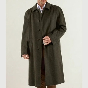 Nouveau Manteau Long en Laine Coupe Ample et Décontractée Personnalisable pour Homme, Coupe-Vent, Tissu Épais et Doux, Grande Taille, Collection Hiver Automne 2026 - Product Image 5