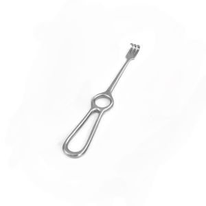 เครื่องมือแพทย์คุณภาพสูง Volkmann Rake Retractor 3 ซี่ แบบปลายทู่ – ผลิตจากเหล็กคุณภาพเยอรมัน ใช้ซ้ำได้ สำหรับศัลยกรรมกระดูกและผิวหนัง - Product Image 3