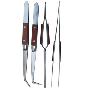 COBECO INSTRUMENTS ชุดเครื่องมือผ่าตัด 4 ชิ้น แหนบสแตนเลส ด้ามไม้ ได้รับการรับรองมาตรฐาน CE ระดับ I เพื่อความแม่นยำ - Product Image 4