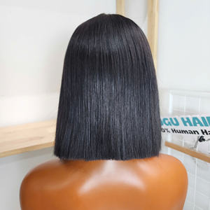 Perruque à closure en dentelle 100% cheveux humains vierges vietnamiens, lisses et soyeux, 8-30 pouces, cheveux bruts Super Double Drawn - Product Image 2