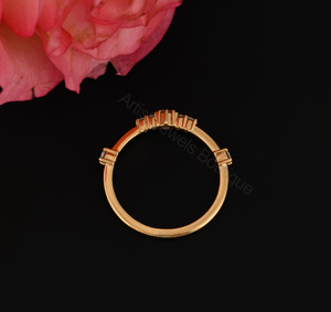 Dainty Diamond <b>Ring</b> 0.19 Ct, Minimal Diamond <b>Ring</b>, Gold Stacking <b>Ring</b>, Delicate Engagement <b>Ring</b>, Everyday <b>Ring</b>, Gift for Her - Product Image 3