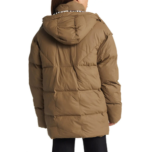 Doudoune longue pour femme, très épaisse, isolante, avec doublure douce, offrant une excellente couverture corporelle, modèle Solid Trader, idéale pour l'hiver. - Product Image 4