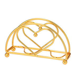 Porta Servilletas de Latón, Diseño Clásico Decorativo con Acabado Dorado, Porta Servilletas de Latón para Hotel - Product Image 3