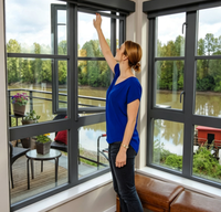 Moustiquaire en fibre de verre anti-poussière avec cadre en aluminium pour la ventilation de la maison