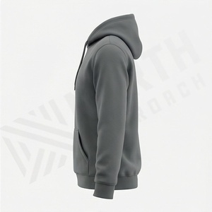 Sweat à capuche oversize premium pour homme, en coton épais délavé au soleil, avec poche kangourou, épaules tombantes, style boxy, vente en gros - Product Image 3