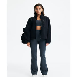 Women's Custom Printed Winter Sherpa Teddy Fleece Jacket Oversized Winter Fashion Warm Thick Wholesale Streetwear Hip Hop Brand - Product Image 6