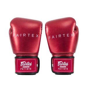 Guantes de Boxeo Fairtex al por Mayor, Nuevo Diseño Brillante en Rojo/Verde/Morado, Muay Thai, Cuero Genuino de Alta Calidad, Antideslizantes, Dedos Completos - Product Image 2