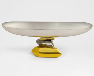 Support à gâteau rond en acier inoxydable, écologique, compatible lave-vaisselle, plateau de service pour desserts, plateau de présentation de pâtisserie pour boulangerie, café, mariage - Product Image 2
