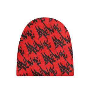 Gorro Unisex Estilo Urbano con Estampado de Letras, Gorro de Invierno de 56-58 cm, Tejido por Computadora, Impresión por Sublimación, 100% Acrílico - Product Image 4