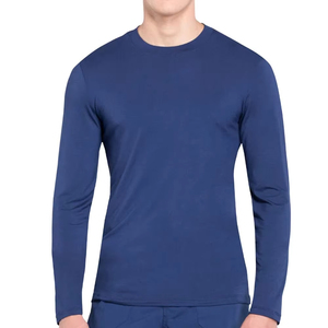 Mens Winter Thermal Base Layer Set Breathable Fleece Lined Long Sleeve Crew Neck <b>Stretch</b> <b>Machine</b> Washable Underwear - Product Image 5
