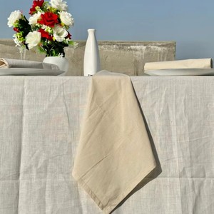 Serviettes en coton rectangulaires écologiques à motif uni, faites à la main pour les mariages, usage domestique, lavables en machine - Product Image 1