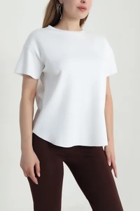 Ever Glow - Camiseta de Manga Larga de Alta Calidad para Mujer, Personalizada, de Poliéster/Algodón, Cuello Personalizado, Talla Grande - Product Image 6