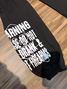 Conjunto de Sudadera con Capucha de Algodón 100% de Alta Calidad 'THAT'S A LOT OF COUPH SYRUP', Sudaderas de Marca de Moda Urbana, Sudaderas con Capucha Vintage, Chándal - Product Image 4