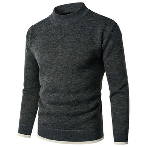 Pull en tricot classique pour homme, 100% coton, anti-rides, anti-rétrécissement, service OEM premium - Product Image 2