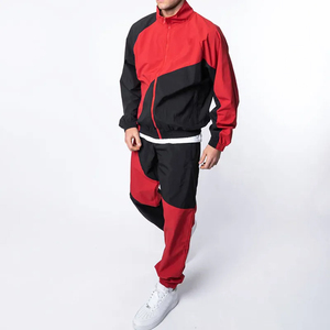 Veste coupe-vent à capuche patchwork OEM en gros, logo personnalisé, imperméable, coupe-vent, séchage rapide, vêtements de sport légers pour la gym et la course à pied - Product Image 2