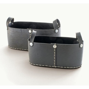 Panier artisanal classique en pneus recyclés, panier durable pour le rangement de bûches, de chaussures ou de couvertures, vente en gros depuis le Vietnam - Product Image 3