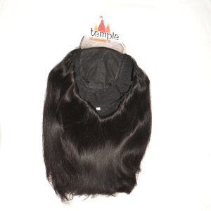 Manufacture Indian Remy Machine Double Weft <b>Wigs</b> Wholesale Bone Front Natural Black <b>Cheap</b> Transparent for Lace Closure Hair - Product Image 4