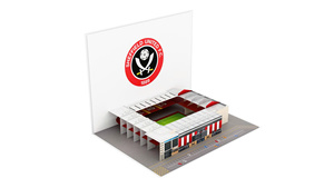 <b>Sheffield</b> United FC 3D Pop-Up Stadium Greeting Card Digital <b>Printing</b> Gloss Lamination Rectangle Shape - Product Image 3