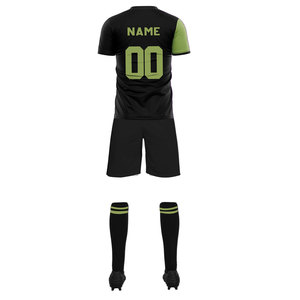 Custom Quick Dry Vertical Pinstripe <b>Raglan</b> Sleeve V-Neck 100% Polyester Football Soccer Uniform for Men Team Wear For Men's - Product Image 3