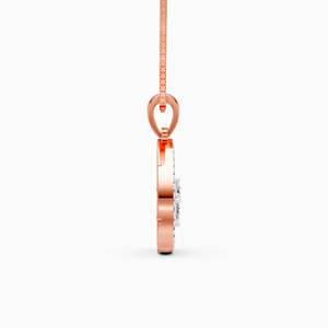 Collar Clásico de Diamantes en Oro Blanco para Mujer, Corte Brillante Redondo, Joyería de Compromiso Certificada, Engaste Pavé - Product Image 6