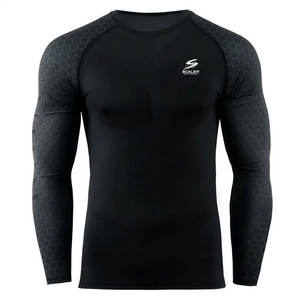 Rashguard de BJJ haute performance avec tissu extensible respirant et protection UV pour la course à pied et l'entraînement physique - Product Image 1