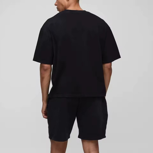 Conjunto de Verano para Hombre, Camiseta y Pantalones Cortos de Secado Rápido, Transpirables, 100% Algodón, Diseño Personalizado, Ropa Casual, Logotipo Personalizado, OEM - Product Image 4