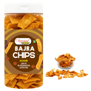 Chips de millet Aggarwal Bajra de qualité supérieure, saveur Achari, Namkeen, collation saine, chips de millet croustillantes, goût de cornichon acidulé, collation croustillante - Product Image 4