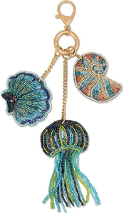 Handmade Beaded Lobster Keychain Red Lobster <b>Keyring</b> Ocean Theme Bag <b>Charm</b> Coastal Beach Accessory Embroidered Marine Life Fashi - Product Image 3