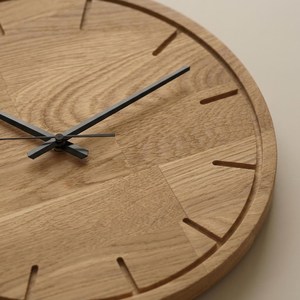 Natural Wooden <b>Clock</b> Budget Friendly Stylish <b>Wall</b> <b>Clock</b> for Living Room <b>Bedroom</b> Office and Decoration - Product Image 2