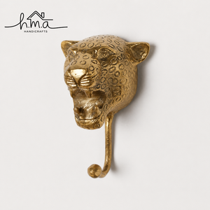 Solid Brass Leopard Head Wall Hook Decorative Animal <b>Coat</b> Hook Heavy Duty Towel <b>Robe</b> Key Hat Bag Hanger Luxury Home Decor - Product Image 1