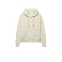 Sweat-shirt à capuche surdimensionné en polaire pour femme, couleur unie, fermeture éclair sur le devant avec poches, vêtements d'automne