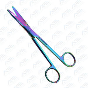 กรรไกรผ่าตัดทางการแพทย์คุณภาพสูง เครื่องมือแพทย์ยอดนิยม กรรไกรมายโอแบบตรง หลายสีเคลือบผิว - Product Image 5