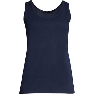 Camiseta sin Mangas Casual para Mujer, Diseño Liso de Color Sólido, Tela Suave al Tacto, Atuendo Moderno de Verano, Ropa para Exportación al por Mayor - Product Image 5