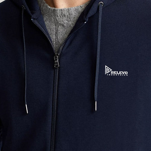Custom Wholesale Men High Quality And Full Comforetable Cotton Blank Zip Hoodie Regular Fit Heavy Weight Winter Waterproof Hoodi - Product Image 5
