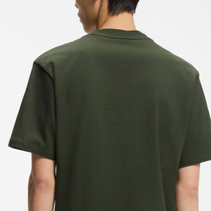 T-shirt homme en coton écologique, vêtement décontracté pour l'été tendance, t-shirt basique uni pour homme avec design de logo personnalisé - Product Image 5