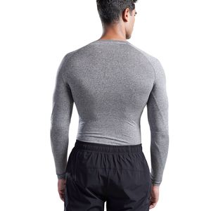 เสื้อคอมเพรสชั่นแขนยาวผู้ชายแบบกำหนดเอง แห้งเร็ว ระบายอากาศได้ดี เหมาะสำหรับออกกำลังกาย ฟิตเนส เทรนนิ่ง ชุดเบสเลเยอร์สำหรับนักกีฬา รับผลิตแบบ OEM - Product Image 5