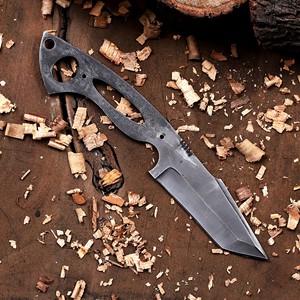 Cuchillo de caza Tanto de hoja fija forjada de acero 1095 Nordic Forge para bricolaje, kit de hoja fija personalizada OEM/ODM - Product Image 2