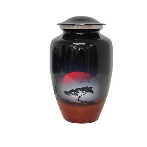 Distribuidor de confianza que vende urnas de recuerdo de cremación para adultos de aluminio metálico grande/pequeño de proveedor funerario de diseño moderno para pedidos al por mayor - Product Image 1