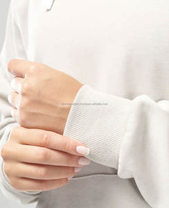 Sweat-shirt pour femme de haute qualité avec impression 3D en relief, logo personnalisé en mousse, sweat-shirt en coton décontracté, sweat-shirt en tricot uni pour femme - Product Image 6