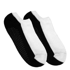 Custom Logo Print No Show <b>Grip</b> <b>Socks</b> Low Cut Anti-Skid Gym Yoga Pilates Sports <b>Socks</b> with Body Position ODM Vietnam Manufacturer - Product Image 1